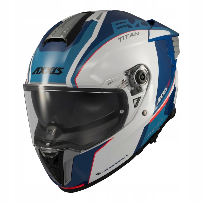 Helma Axxis Hawk Evo Sv Titan A7 Gloss Blue modrá biela Darčeky