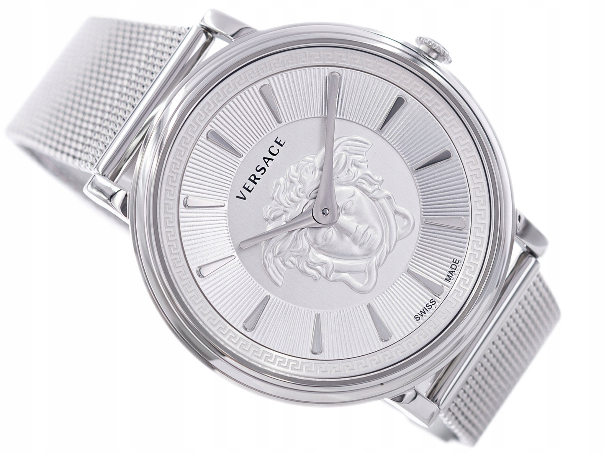 Dámské Hodinky Versace VE8103921 V-circle Stříbrné