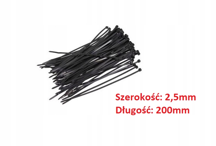 

Opaska Plastikowa Zaciskowa Trytytka 20cm 100szt 3