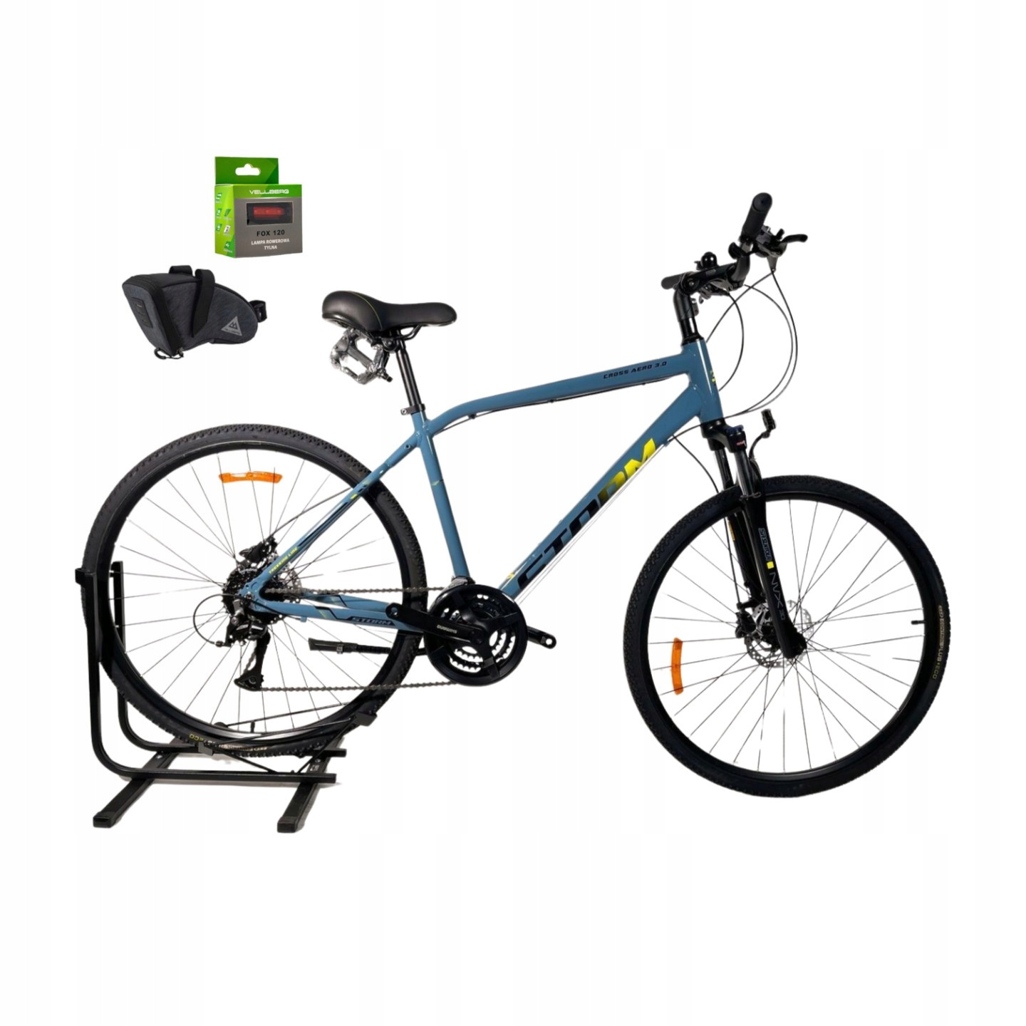 Rower 28 Storm Cross Aero 3.0 M Altus 3x8 2HT 19" popiel-czarny +grati