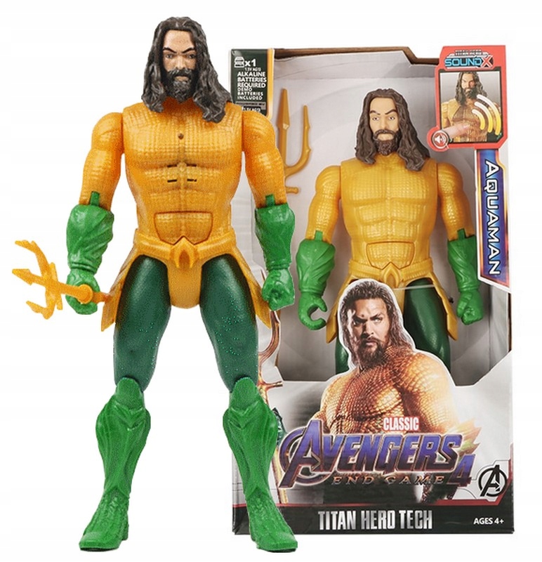 

Aquaman Duża Ruchoma Figurka 30cm Dźwięk Światło