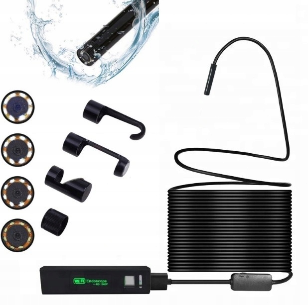 Камера огляду ендоскопа віфі УСБ ХД 8мм 10М