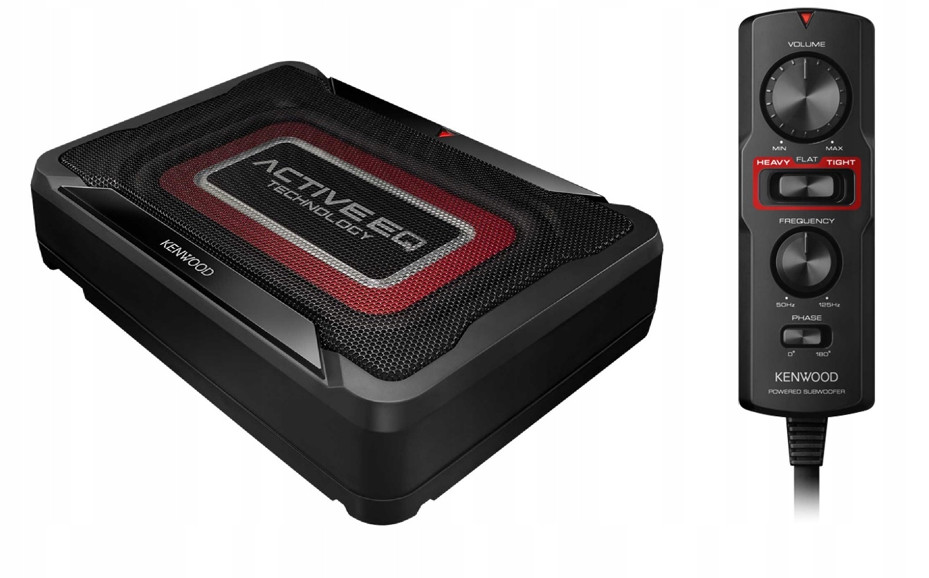 Kenwood KSC-PSW7EQ Subwoofer głośnik aktywny pod siedzenie z pilotem