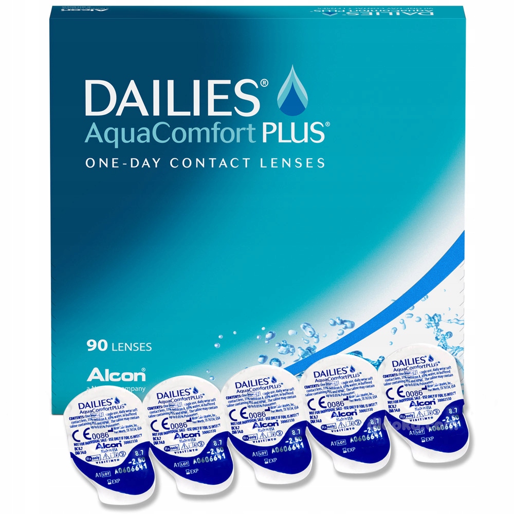 

Dailies Aquacomfort Plus 90szt -2,50 8.7