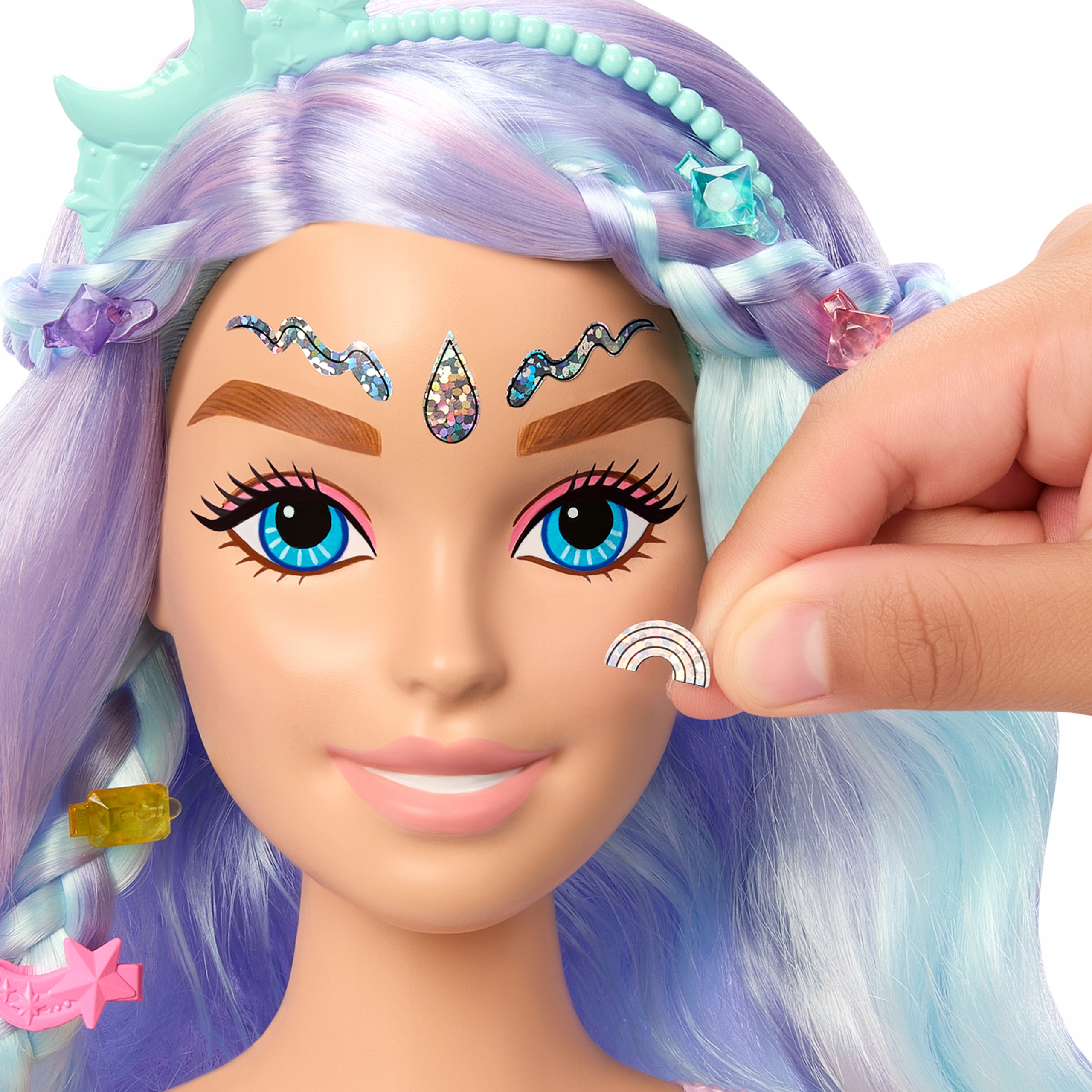 LALKA BARBIE GŁOWA DO STYLIZACJI WRÓŻKA +akcesoria Marka Mattel