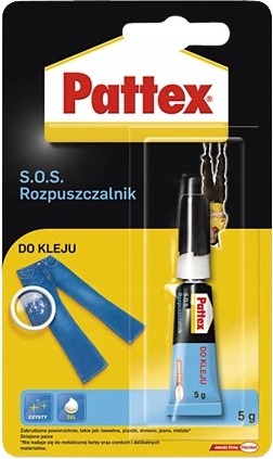 

Rozpuszczalnik do kleju debonder Pattex S.o.s. 5g