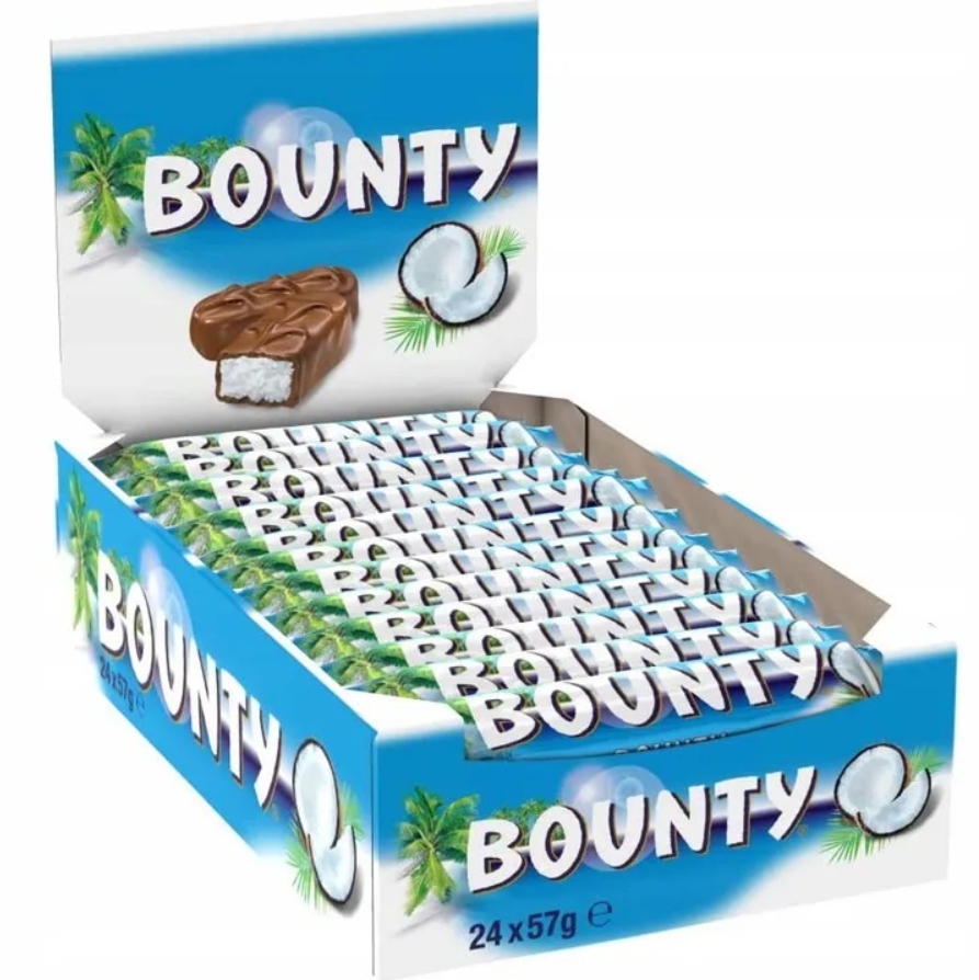 Levně Bounty Kokosová tyčinka 57 g x 24