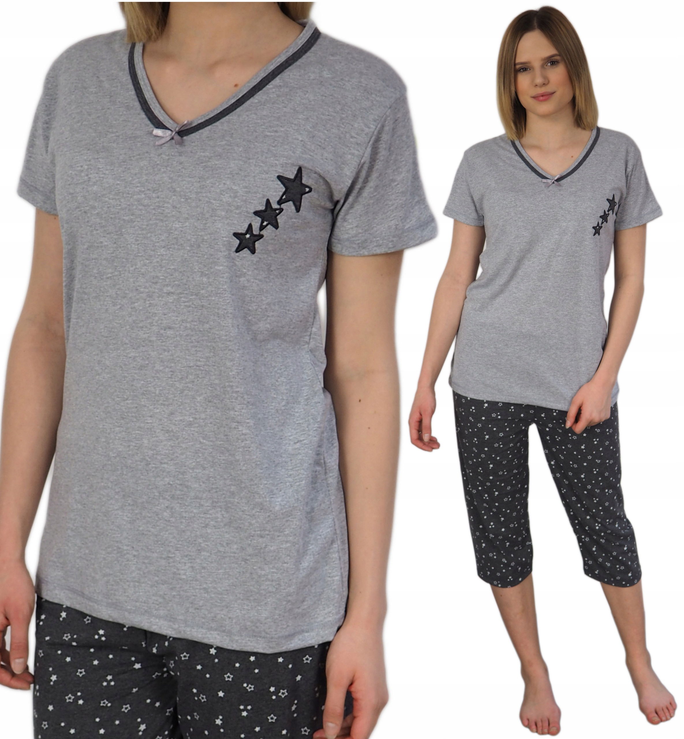 

Piżama Damska M rybaczki 100% Bawełna dobra jakość