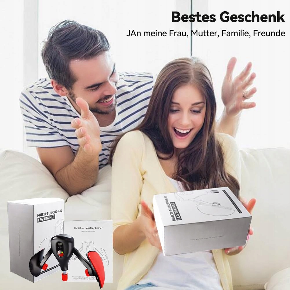 AOHCAE Trener Uda 3w1 Sprzęt Fitness Do Ćwiczeń Nóg i Ramion Czerwony — miniatura 8