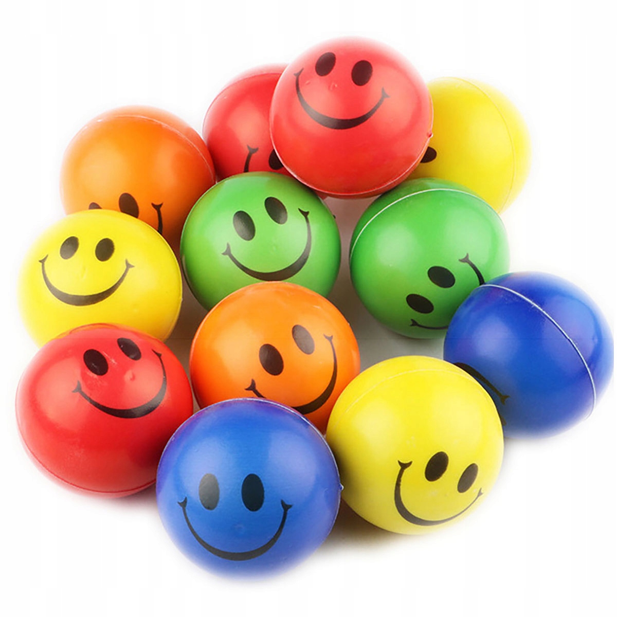 

12x Piłka Piłeczka Piankowa Antystresowa Smile 6cm