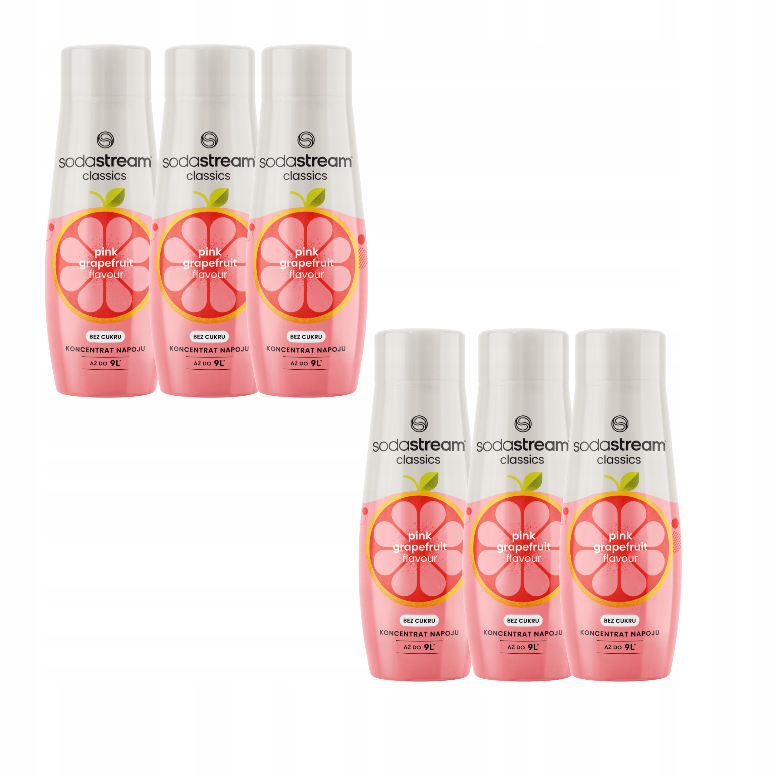 Sodastream Sirup Příchuť Grapefruit 440ML pro plynnou vodu růžový koncentrát