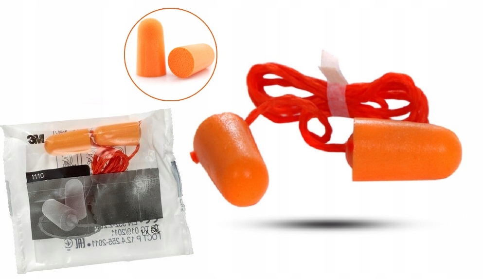 

Zatyczki do Uszu Stopery 3M 1110 na Sznurku 1 para