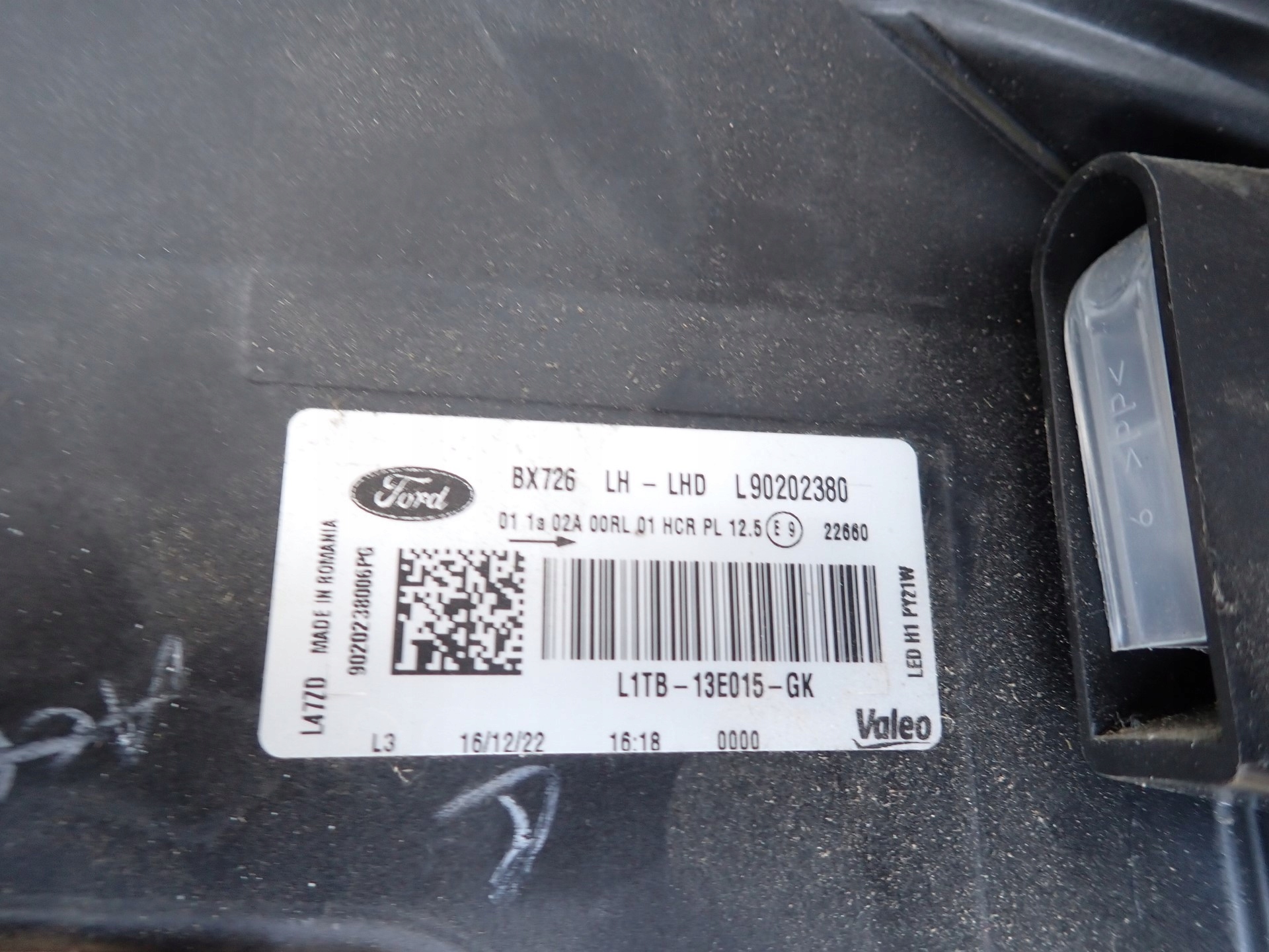 light left REFLEKTOR left LED FORD PUMA MK2 II J2K 2019- L1TB-13E015-GK