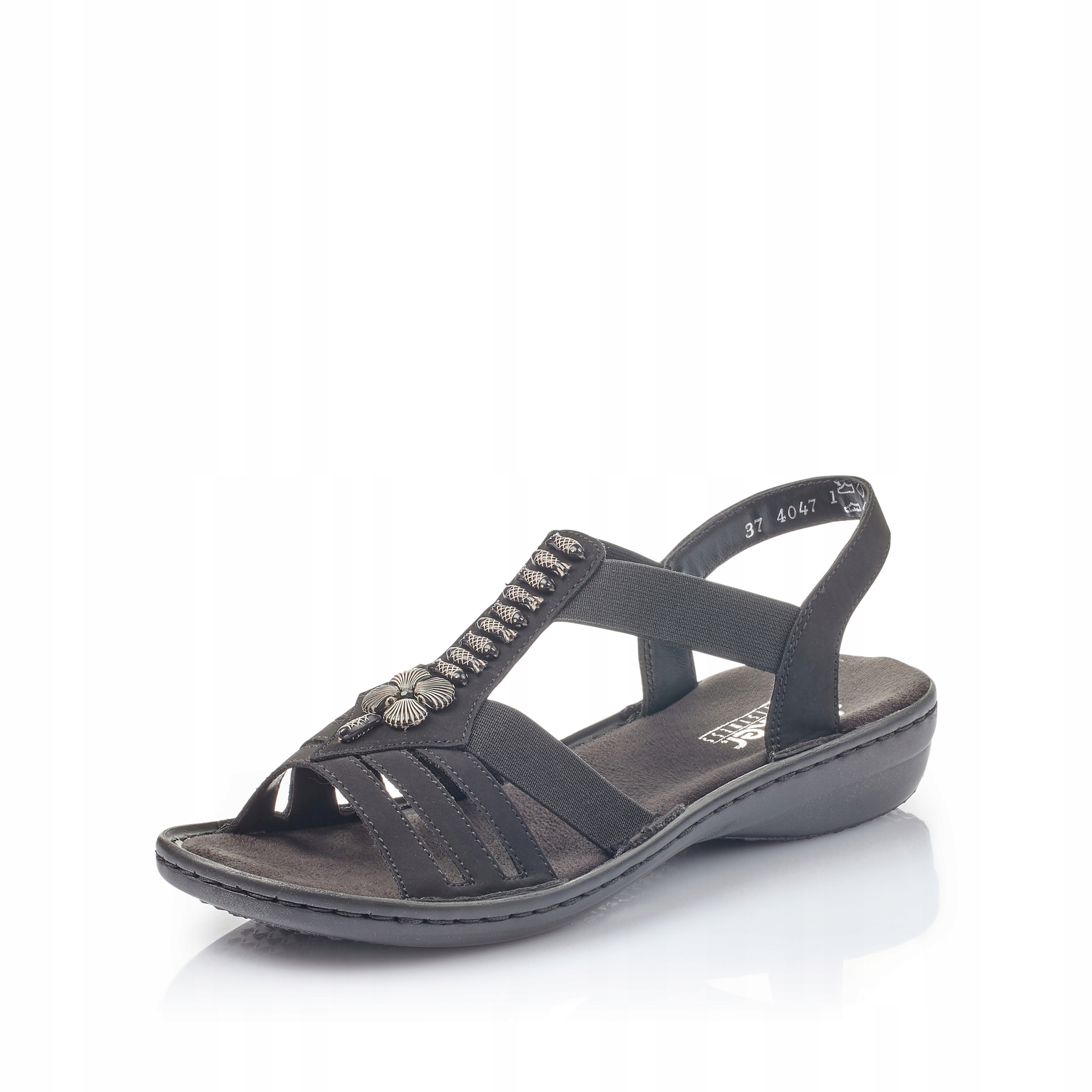 Dámské sandály Rieker Antistress, černé, 60806-00, vel. 38