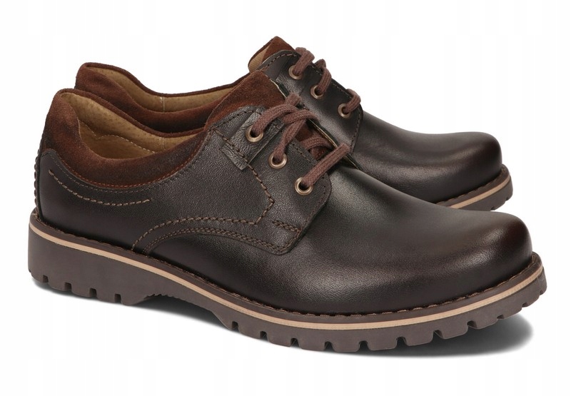 

Buty Trekkingowe Skóra Półbuty 879 Brązowy 43