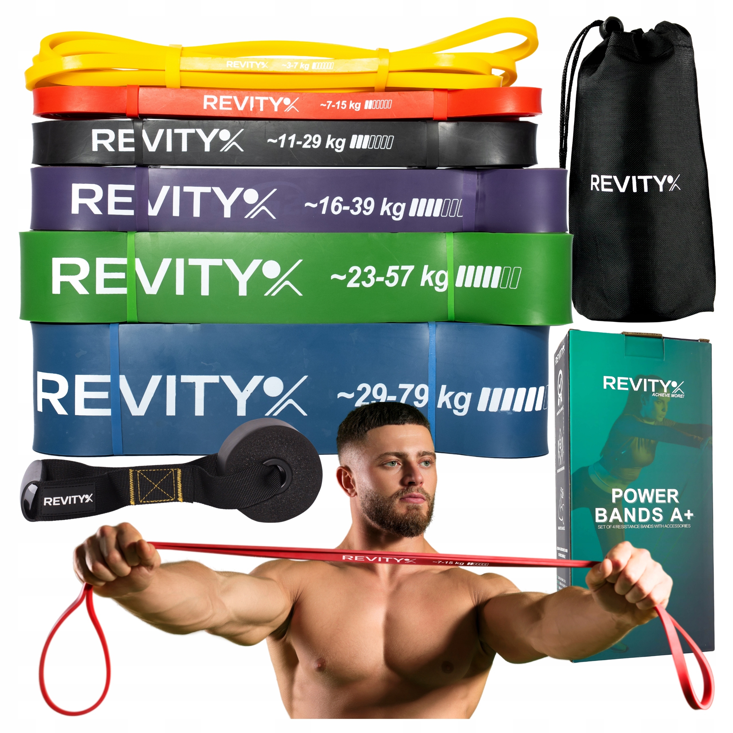 Sada 6 Posilovacích Gum Power Band S Vysokým Odporem Pro Latexové Vytahování