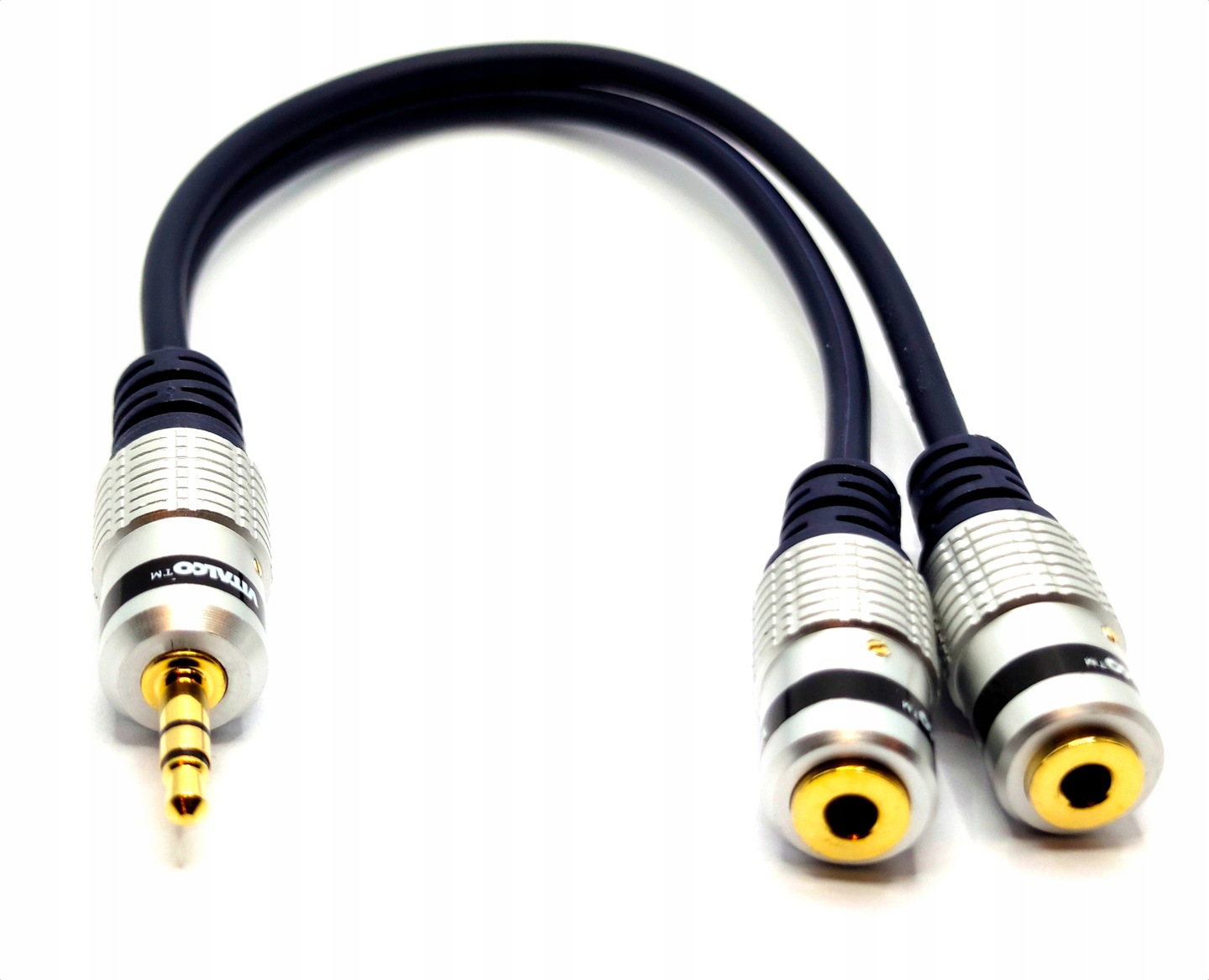 Przejściówka Vitalco 1027 wtyk Jack 3,5 mm - gniazdo 2x Jack 3,5 mm