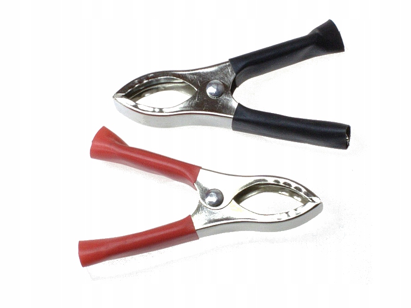 Krokodylek 30A czarny+czerwony 2szt