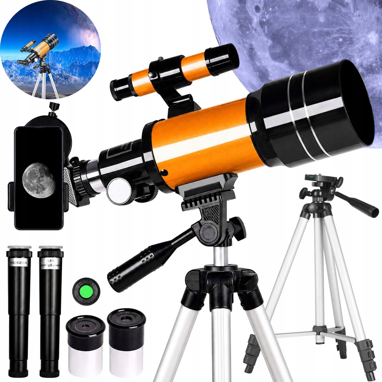 Vzdělávací Astronomický Dalekohled Pozorovací Dalekohled Kosmický 70 MM/300 MM