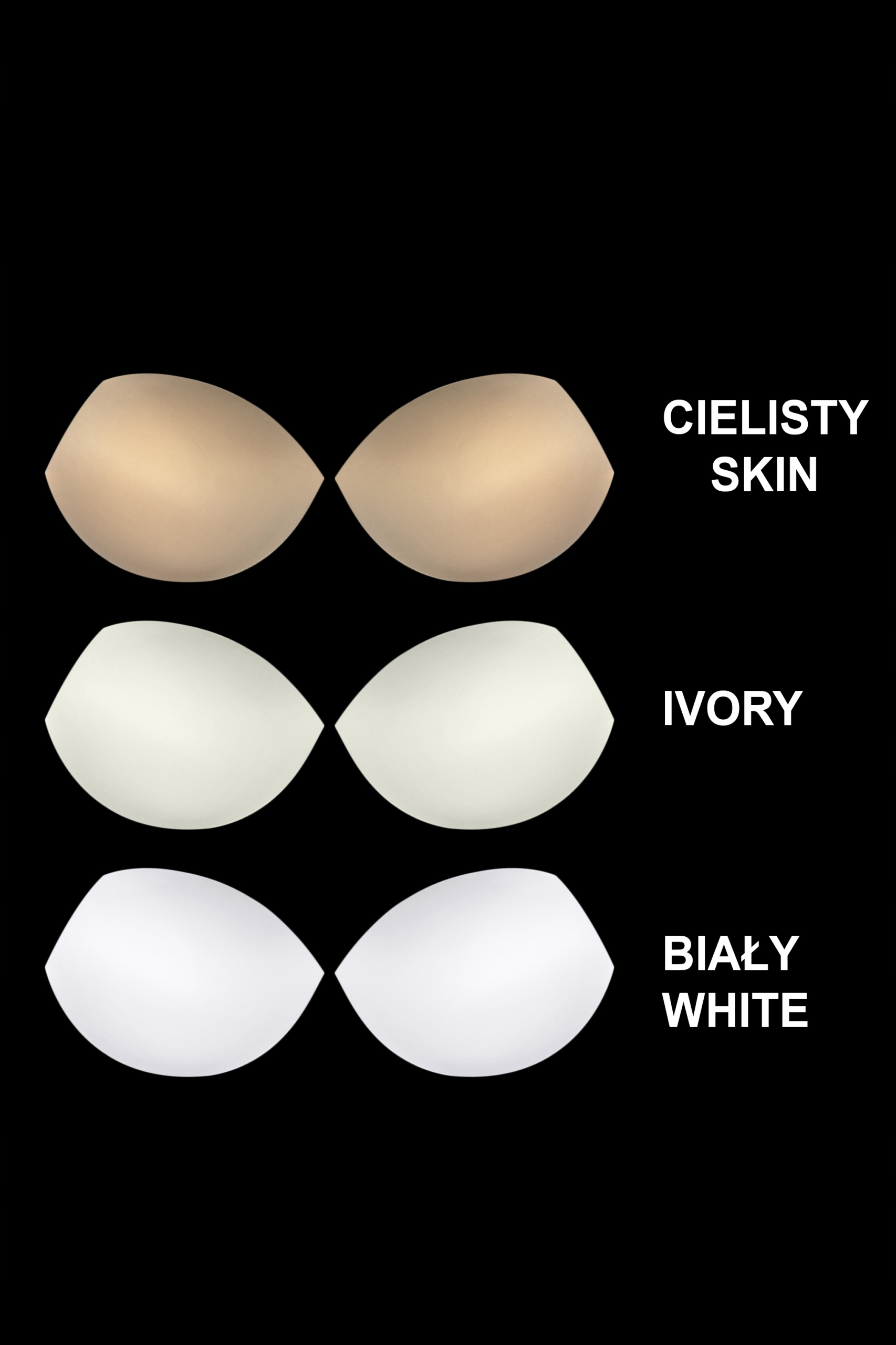 WKŁADKI Z PIANKI MISECZKI 8680 Cielisty M C75