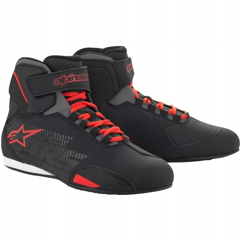 Moto Topánky Čierne Turistické Alpinestars Sektor Bk/rd Veľ. 43,5 (10,5)