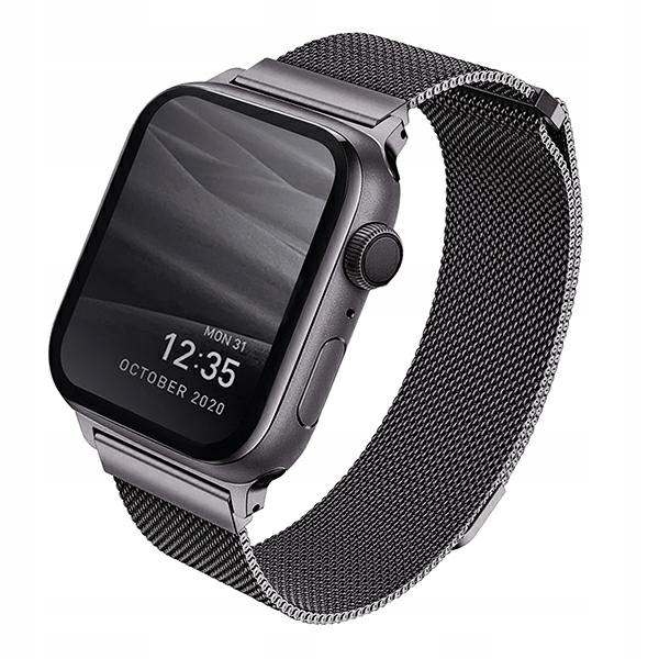 Pasek Uniq Dante Do Apple Watch 38/40/41MM Stal Nierdzewna Grafitowy