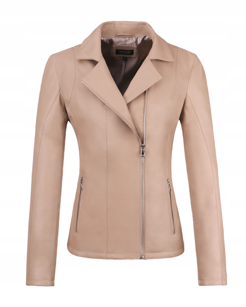 Kožená Dámská Ramoneska Brita Latte XL/42