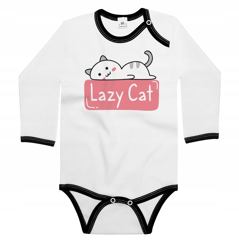 Body długi rękaw Leniwy kot Lazy cat 62
