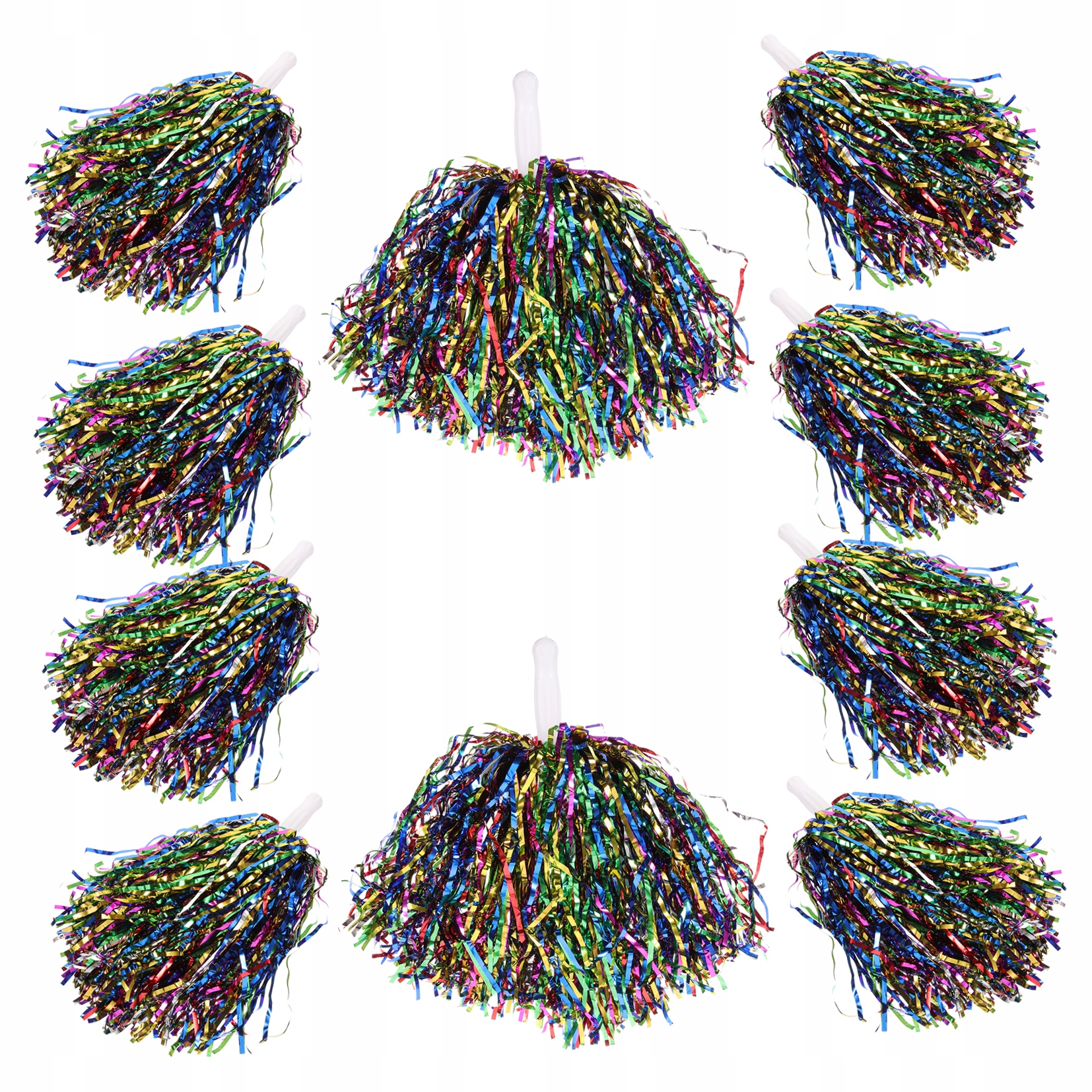 10 SZT. RĘCZNYCH POMPONÓW DO DOSKONAŁOŚCI DO GIMNASTYKI