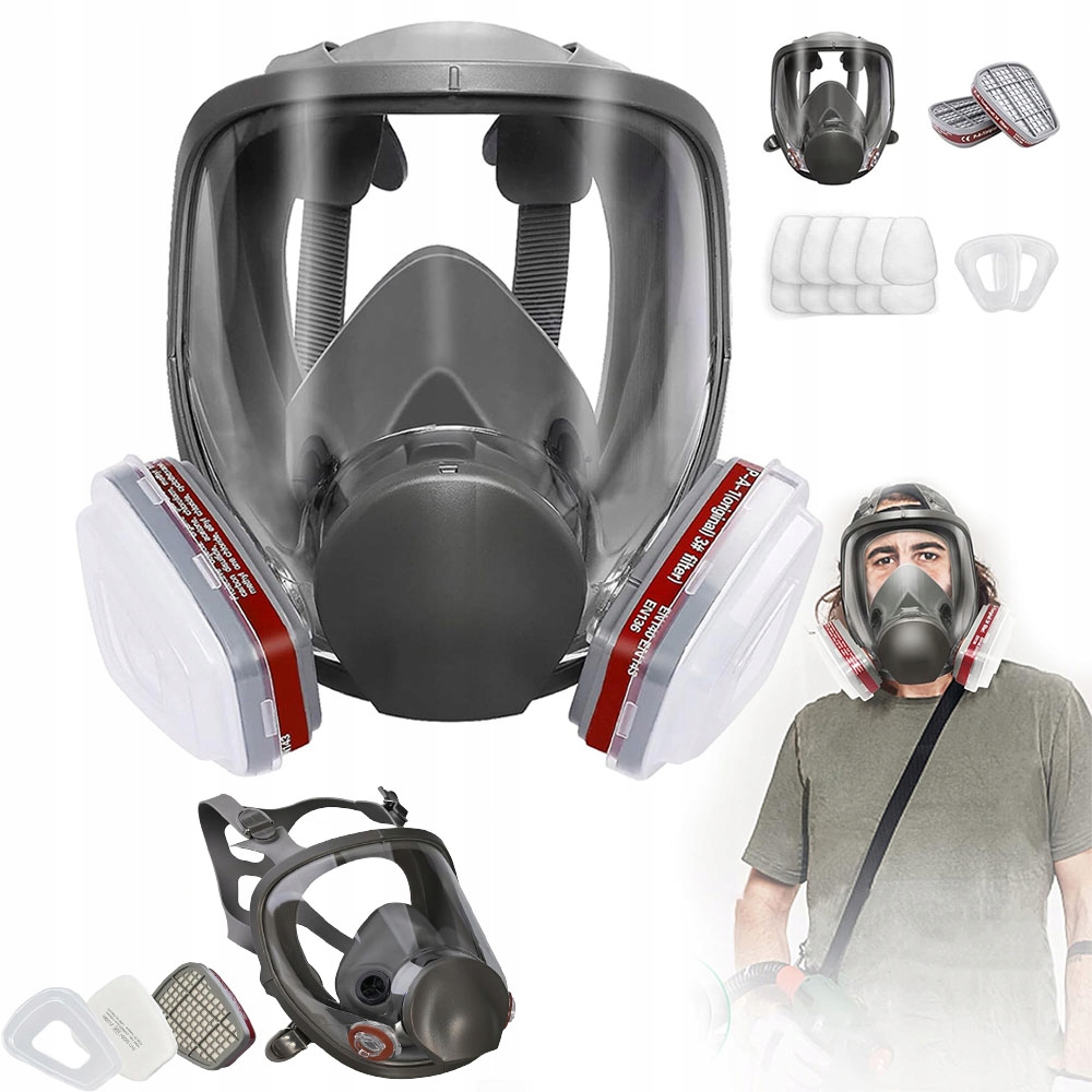 Maska Pełnotwarzowa Serii 6800 do Malowania i Pracy z Chemikaliami