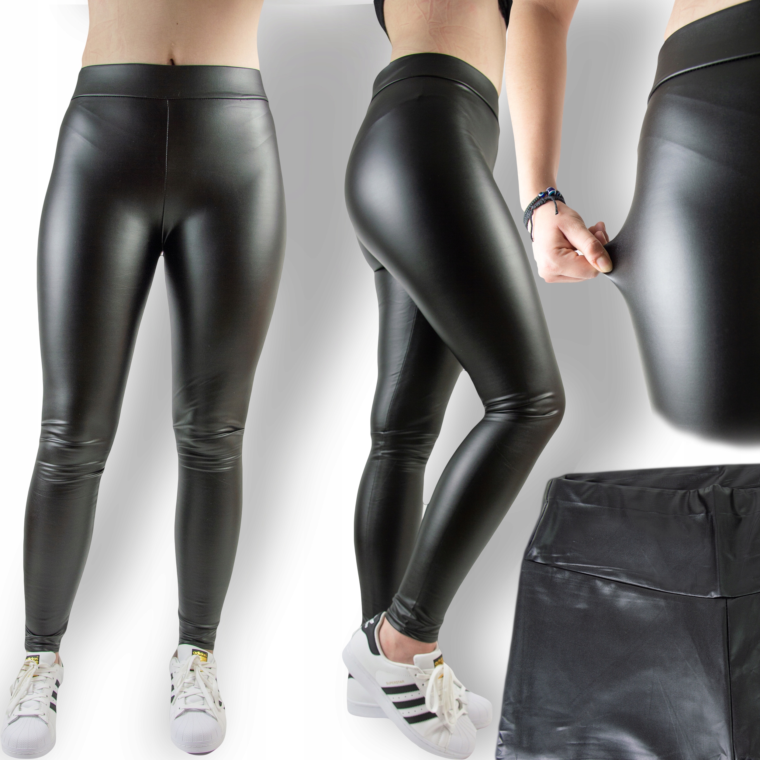 

Spodnie Lateksowe Skórzane Getry Legginsy 3XL/4XL