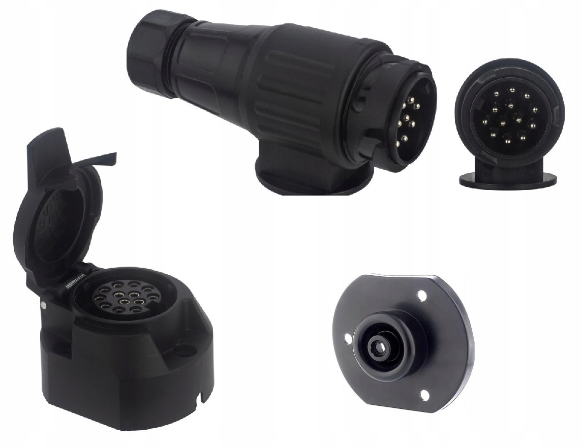 Gniazdo wtyczka wkręcana 13 Pin z podkładką