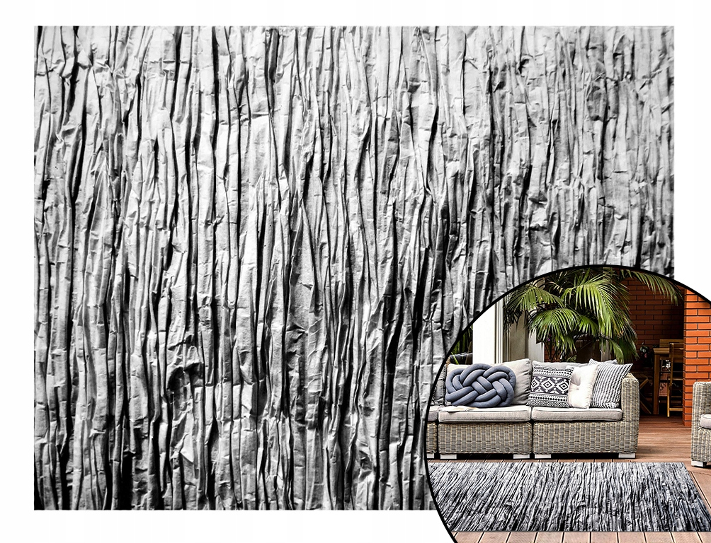 DYWAN ZEWNĘTRZNY NA TARAS 200x300 BALKON DO OGRODU GREY ROCK