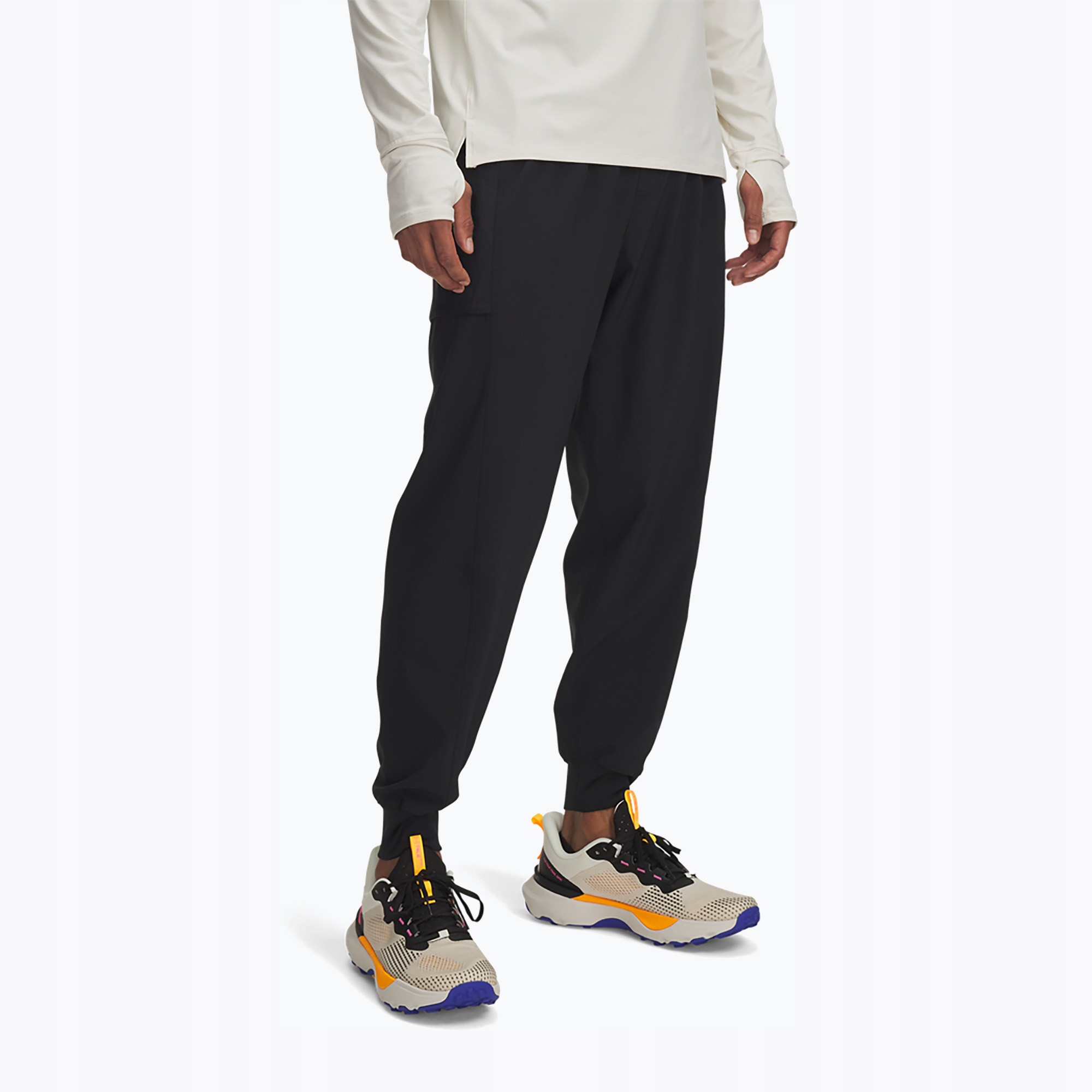 Spodnie do biegania męskie Under Armour Trail Run black / reflective S