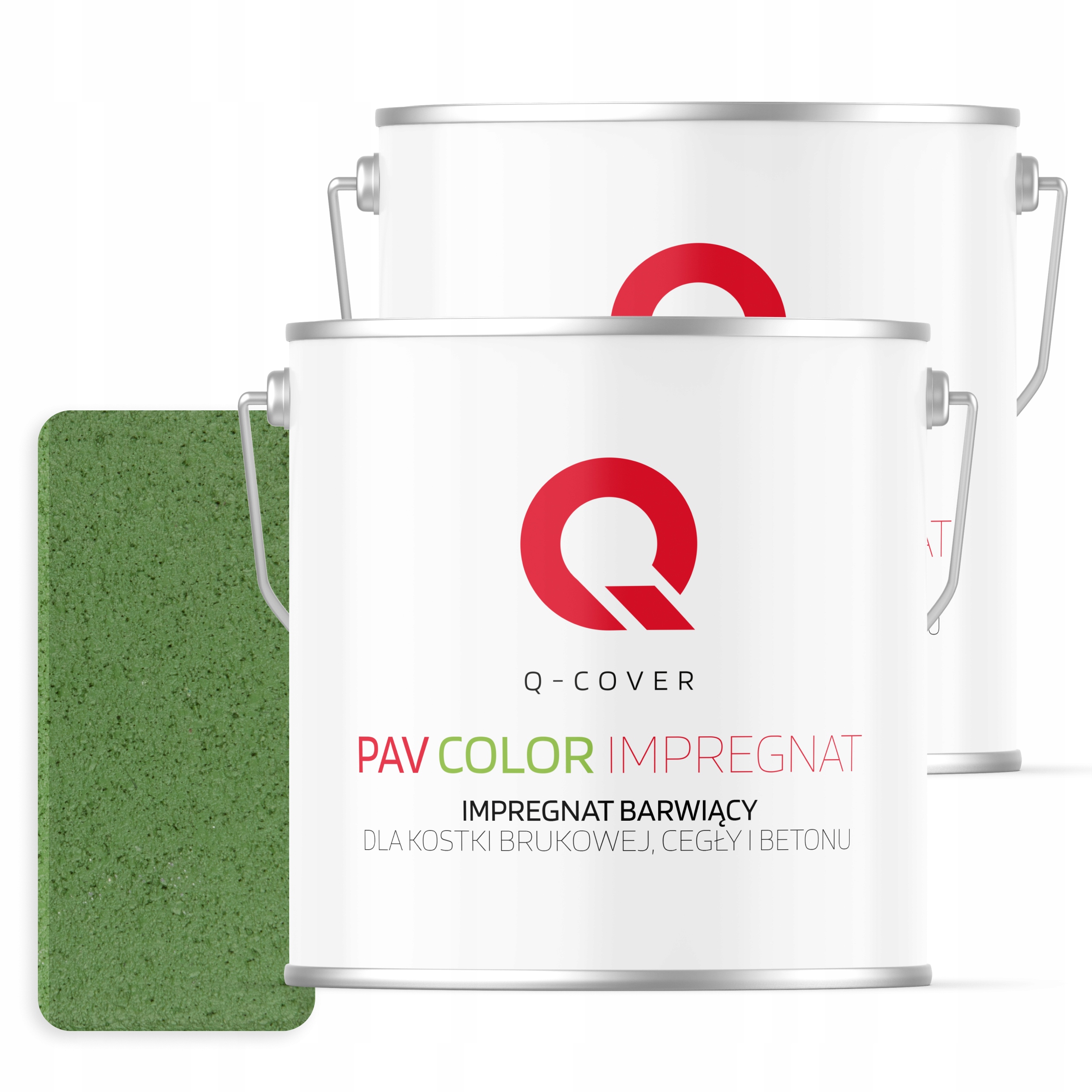 Impregnát Barvící kostka Bruk Mokrý Kámen 5L Barva Zelená Tráva