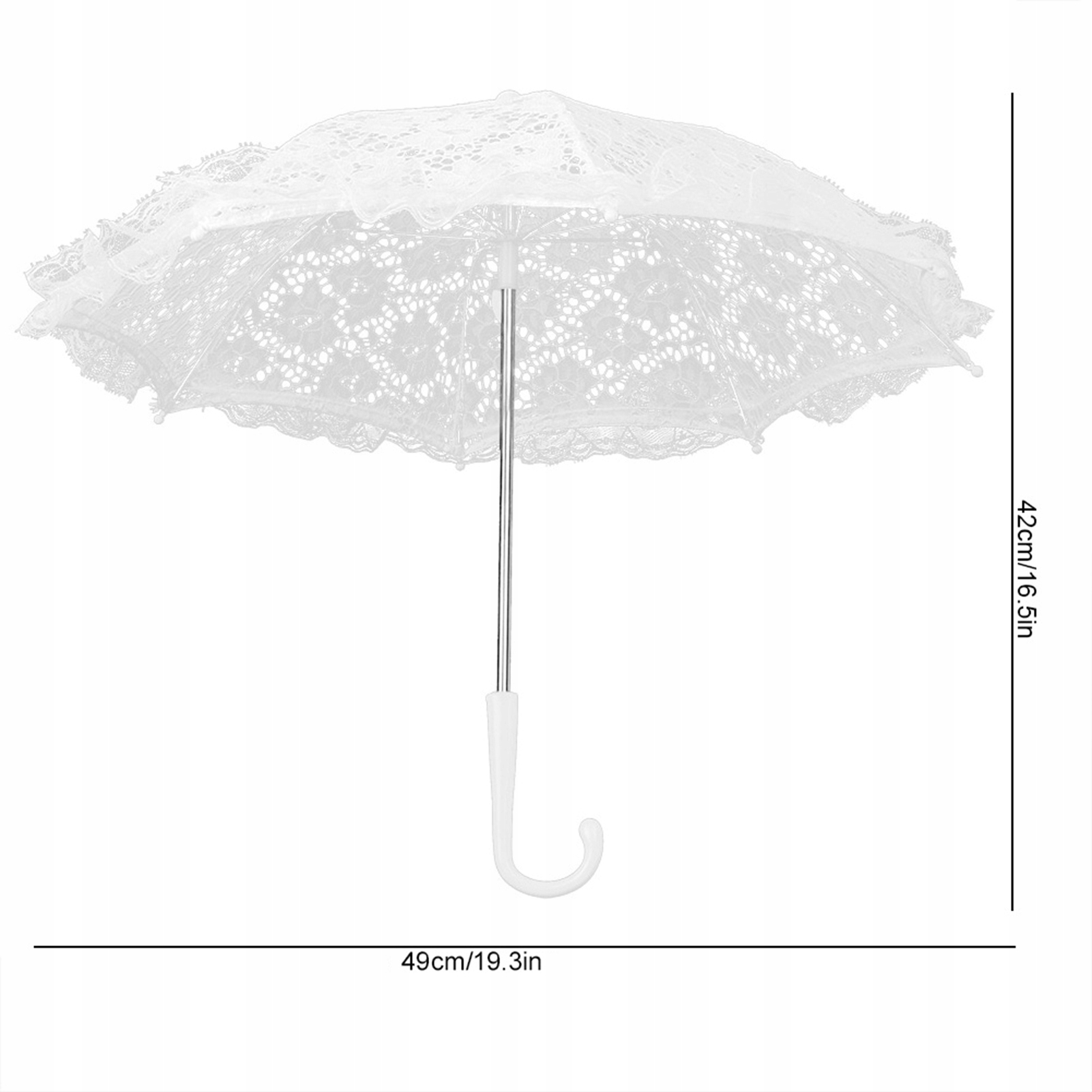 HAPPY BIAŁEJ PARASOLA DO PARASOLKA ŚLUBNA I DO KOMUNII Kod producenta 3115190007011