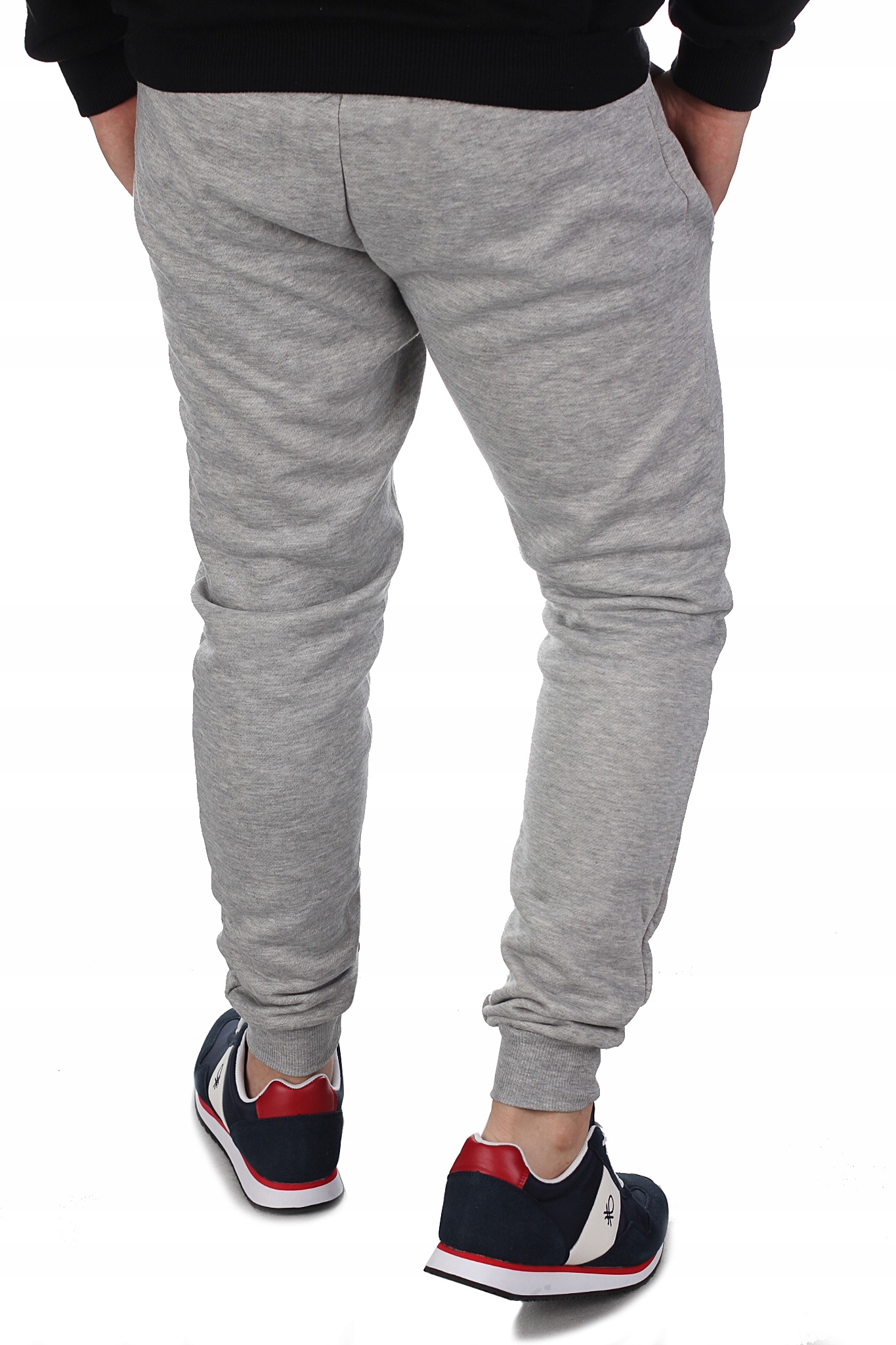 SPODNIE DRESOWE MĘSKIE CIEPŁE DRESY DR5_XL Wzór dominujący bez wzoru