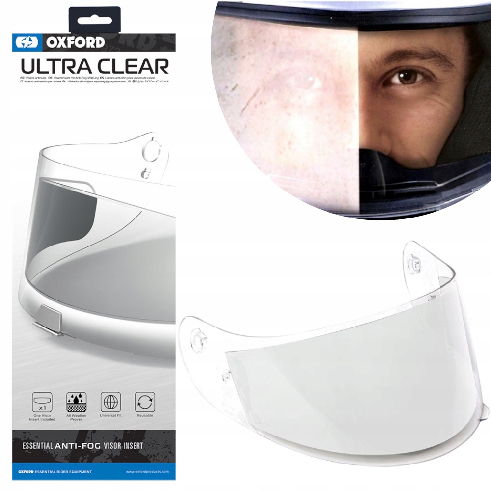 Pinlock do kasku UNIWERSALNY Antifog