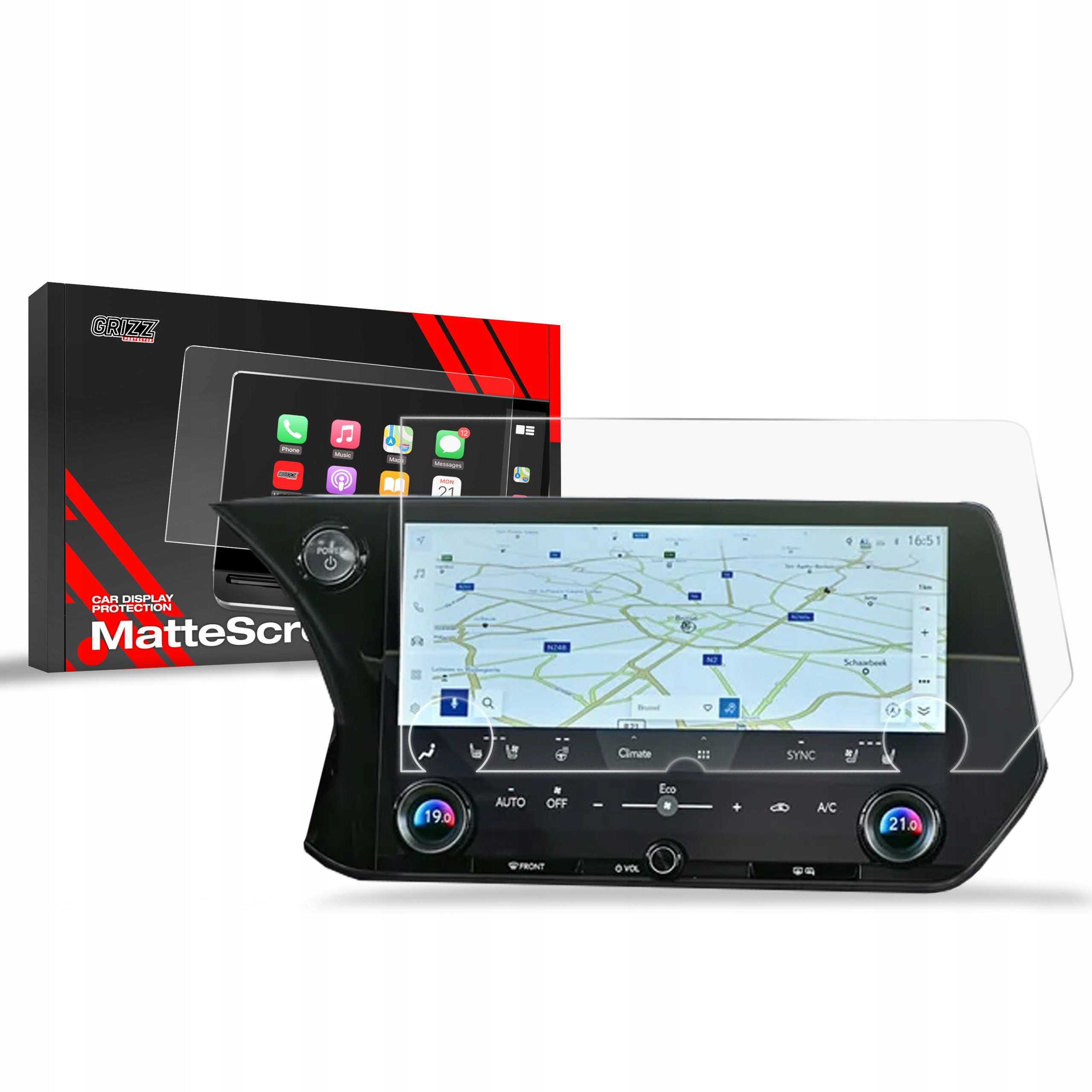 Ochranná fólie displeje (matná), Lexus Rx, 2023- , Display 14"