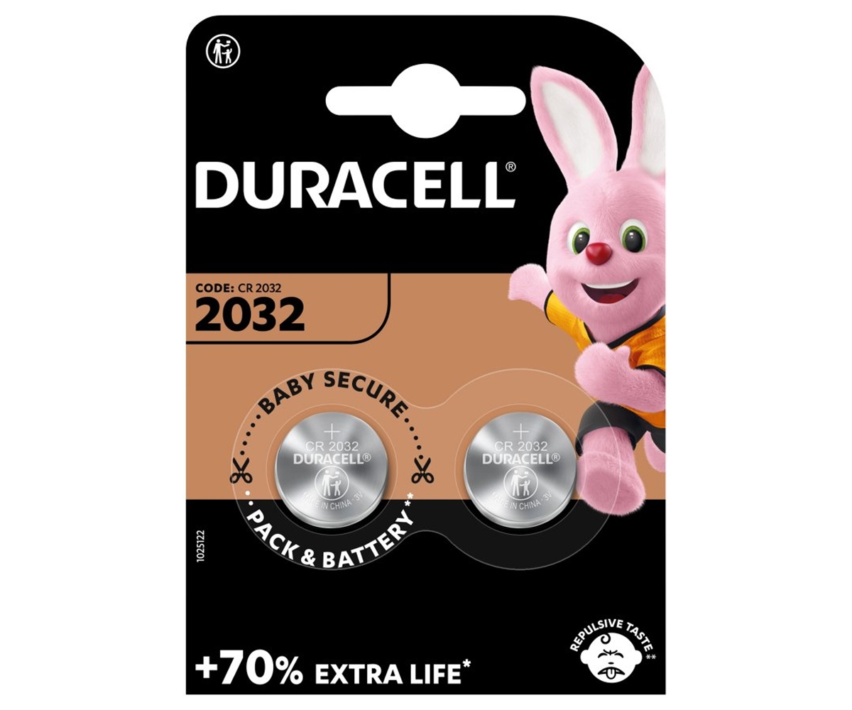 

Bateria litowa Duracell CR2032 B2 3,0V LiMnO2
