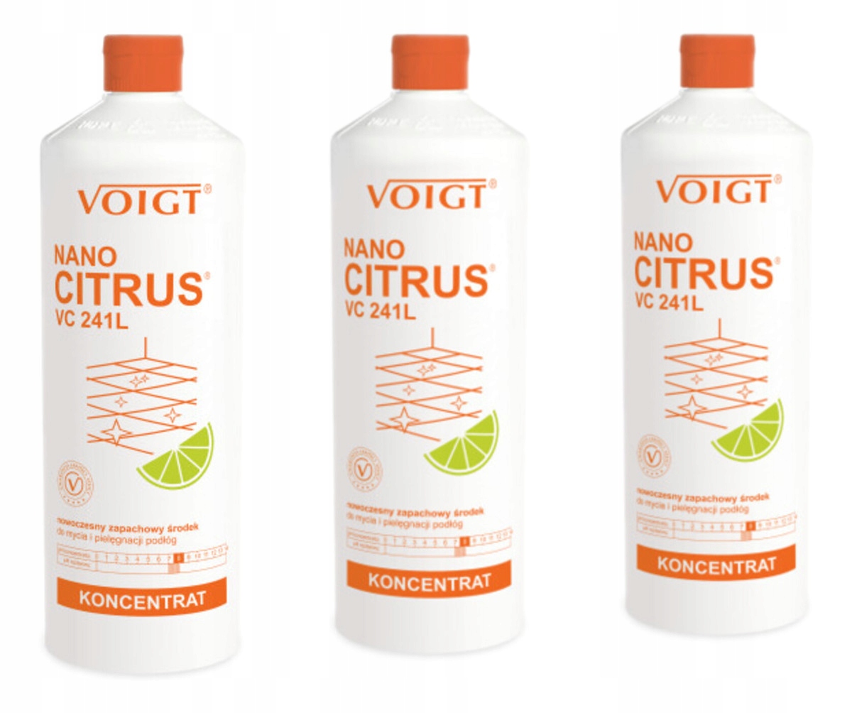 Voigt Nano Citrus vůně pro mytí a péči o podlahy VC241L 3x1L