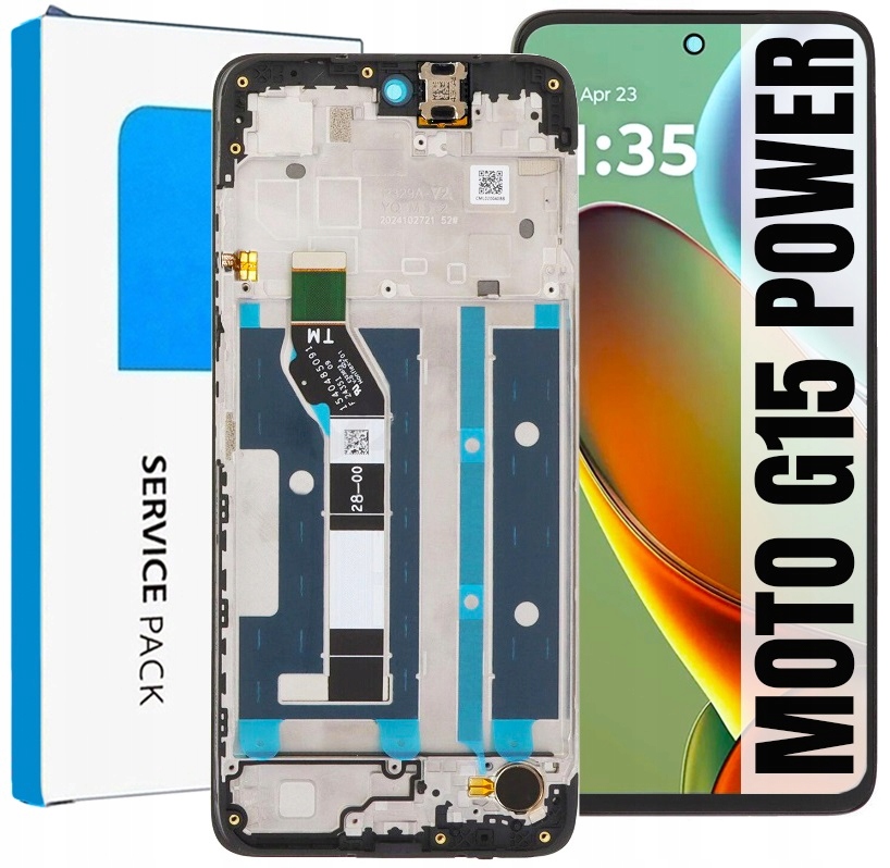 Displej Pro Motorola Moto G15 Power XT2521-5 Originální LCD Displej Rámeček