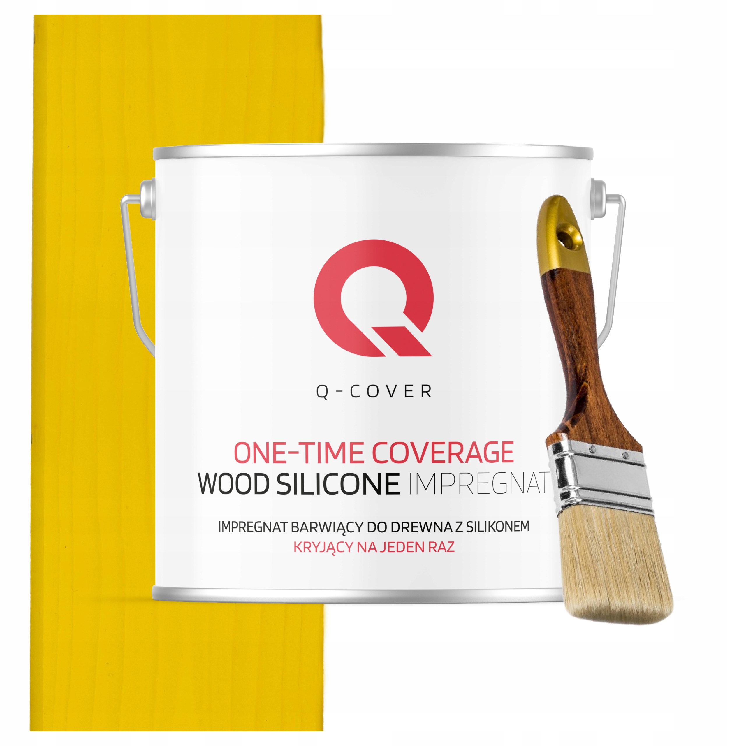 Barva Impregnát na dřevo Ochrana a barva v jednom 5L Žlutá Štětec