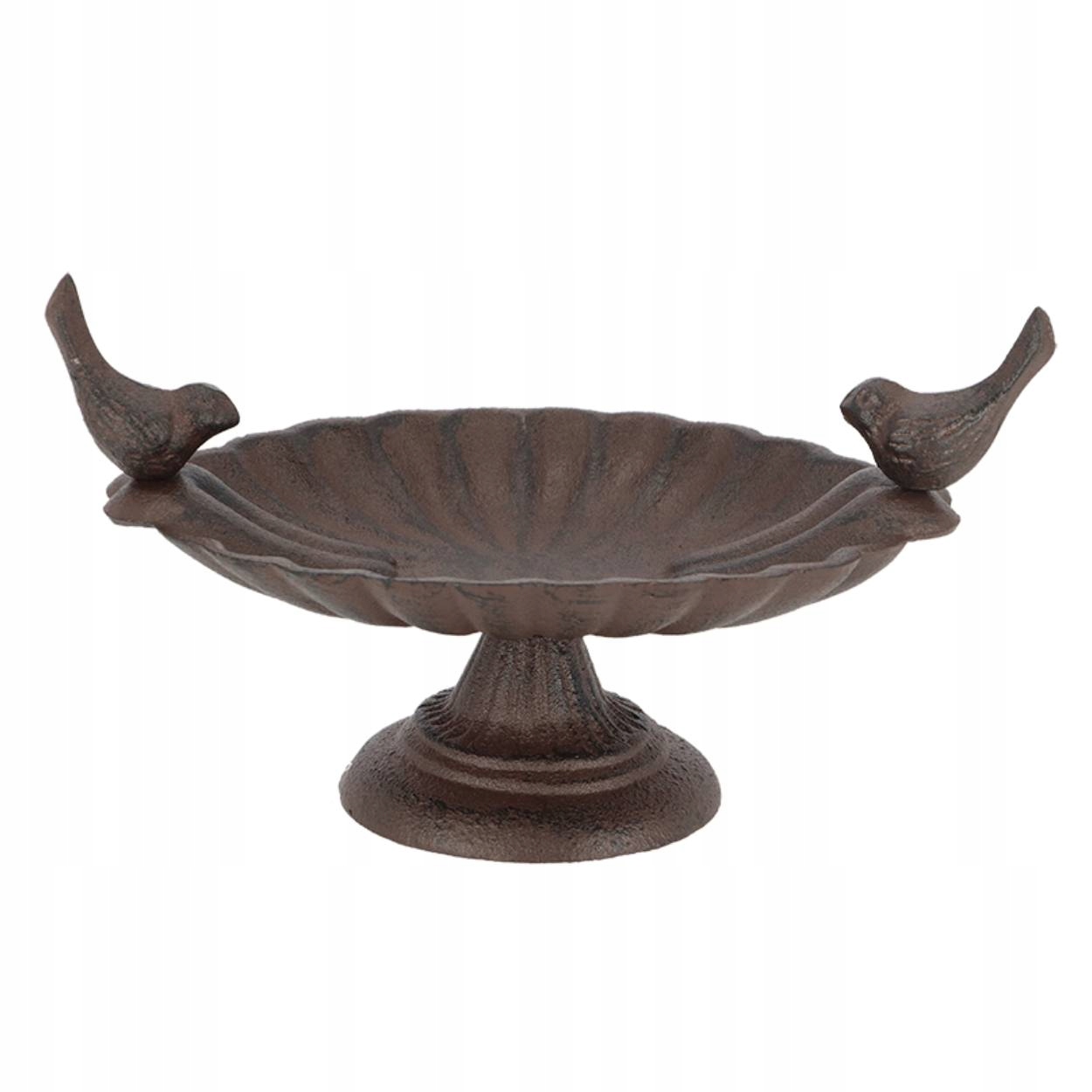 Żeliwne poidełko dla ptaków ogrodowe na nóżce dekoracja rustykalna vintage Rodzaj dekoracja