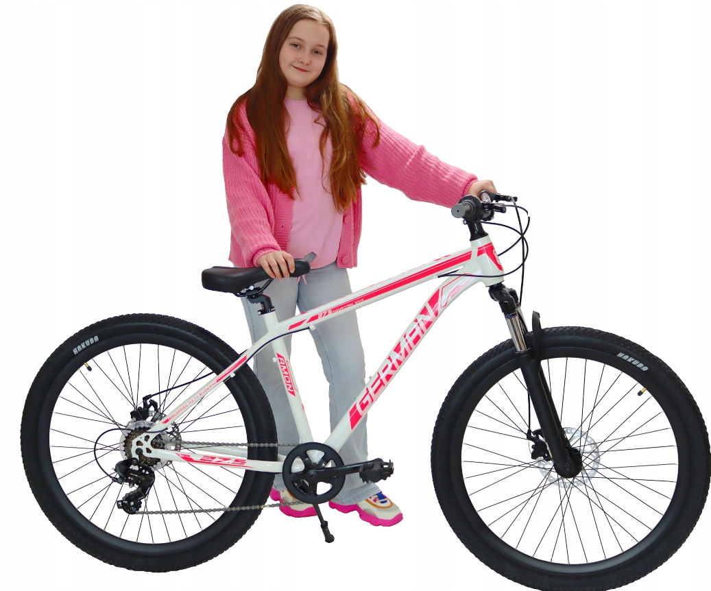 GÓRSKI ROWER MTB 27,5 " CALI KOŁA SHIMANO NA KOMUNIĘ MŁODZIEŻOWY BIAŁY