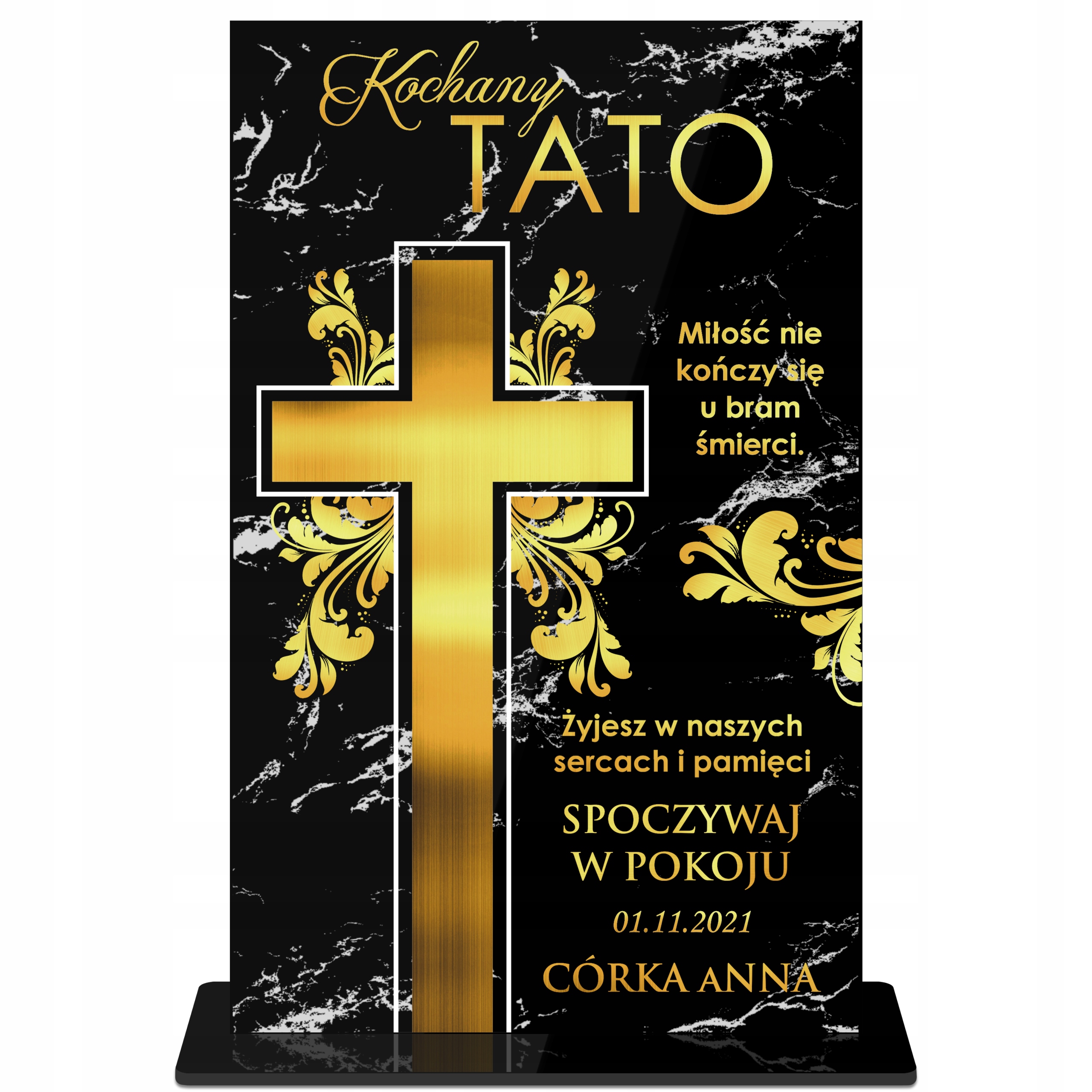 

Statuetka Na Grób Nagrobek Do Znicza Dedykacja