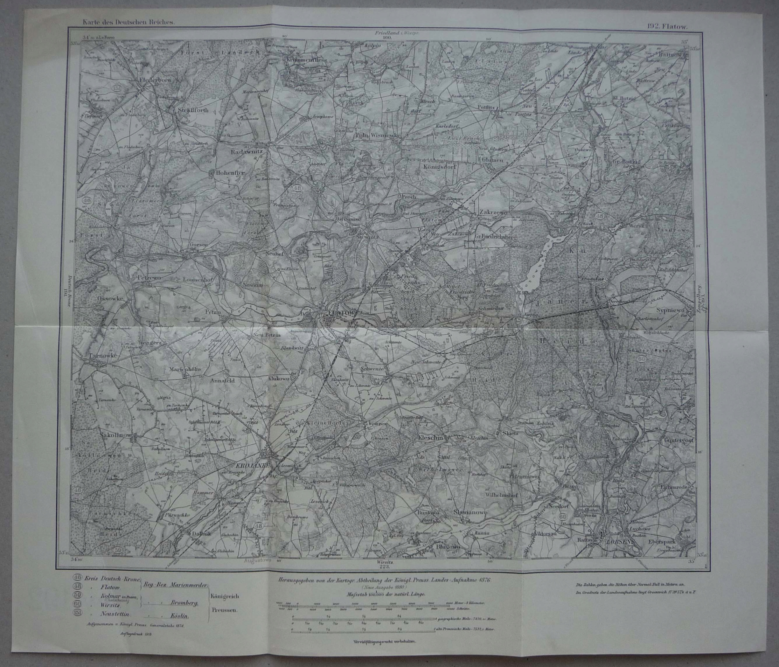 ZŁOTÓW, KRAJENKA, ŁOBŻENICA, SYPNIEWO, RADAWNICA, PODGAJE, 1915