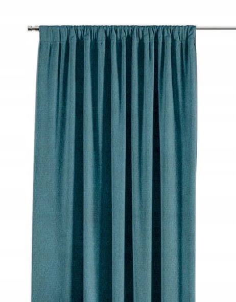 

Zasłona Gotowa 140x160 Velvet Gładkie Turkus 7659