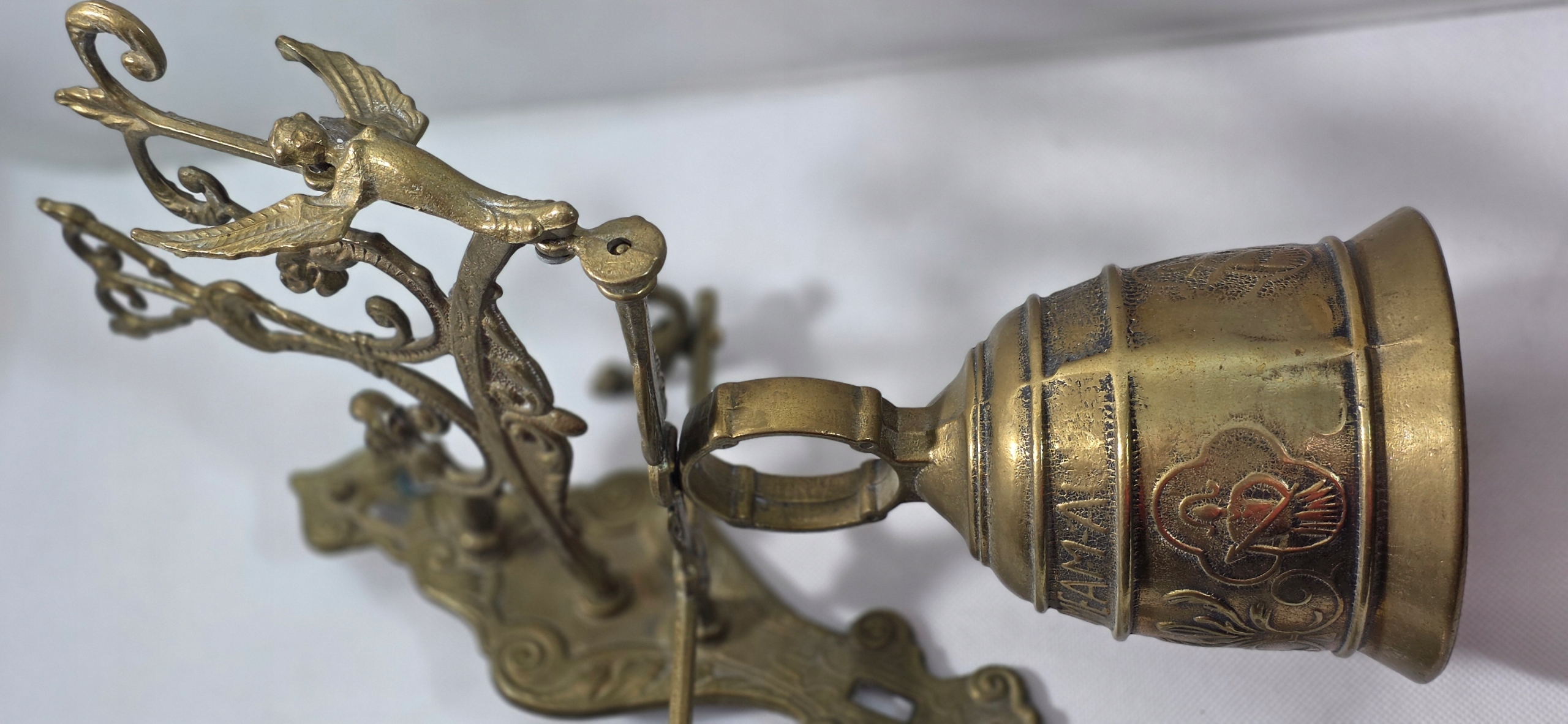 STARY DUŻY DZWON MOSIĄDZ 2,5KG 42CM