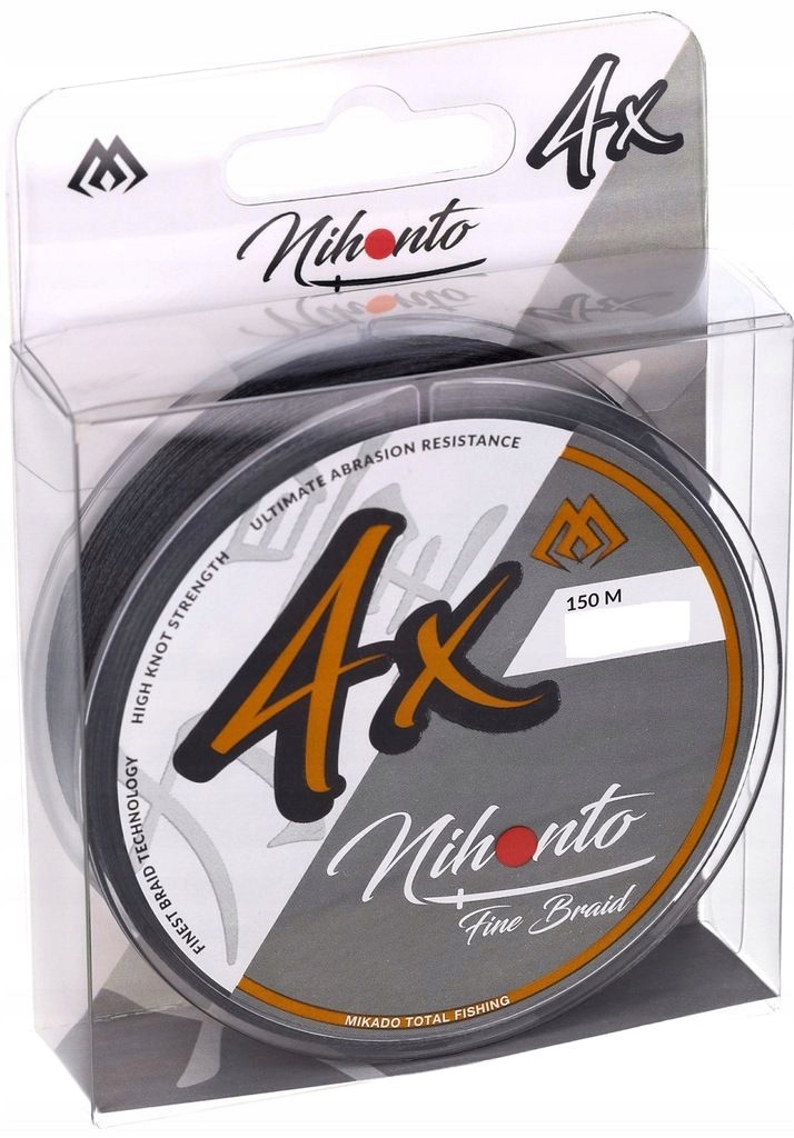 Plecionka Nihonto Fine Braid Black 0,23mm 150m